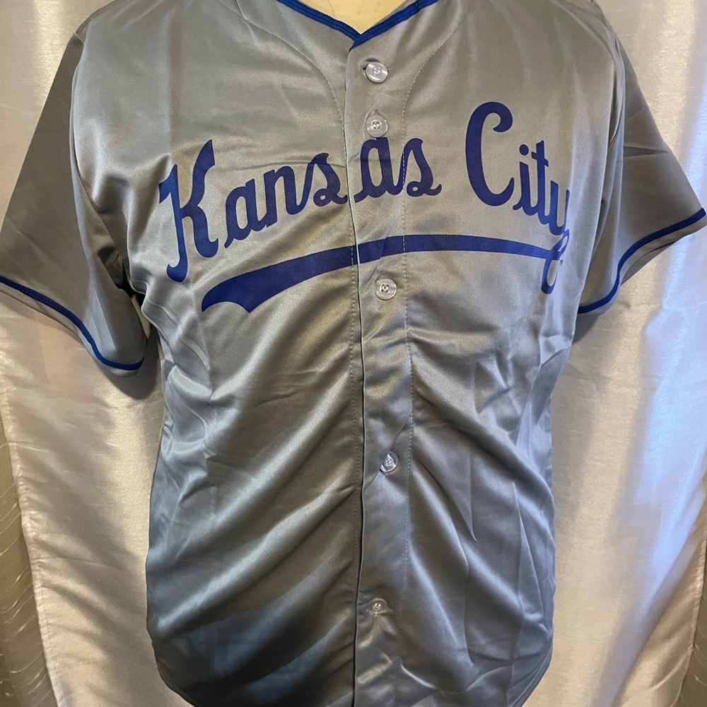 Kansas City Gray Baseball Jersey Men’s Size Medium